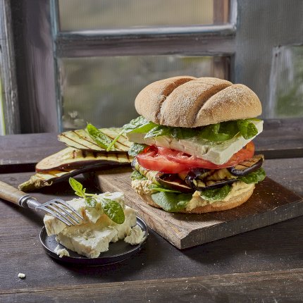 Grilled Aubergine Burger